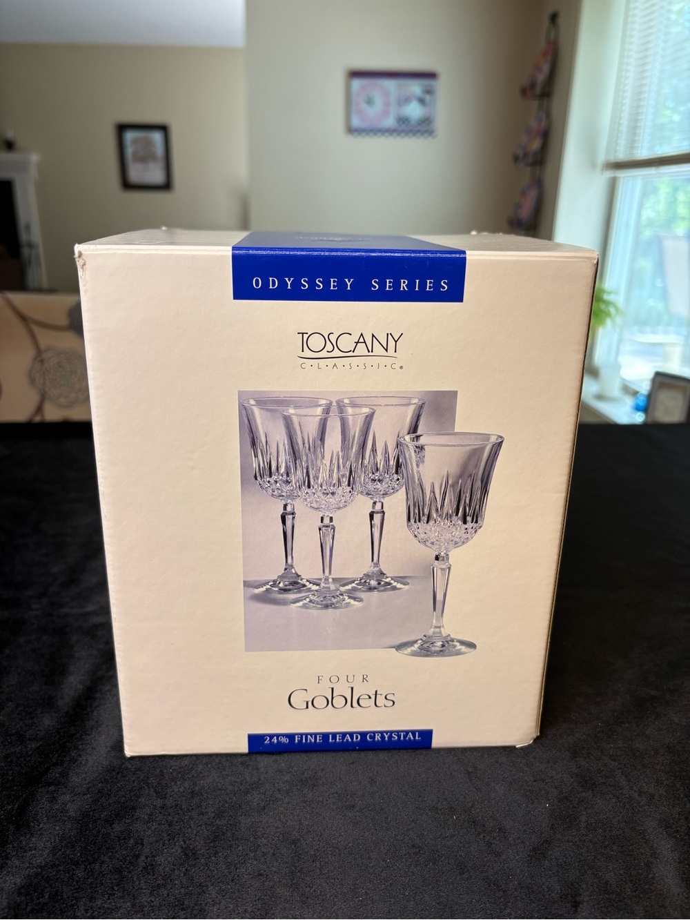 Toscany Odyssey Series Clear Goblets - Set of 4 24% Fine Crystal